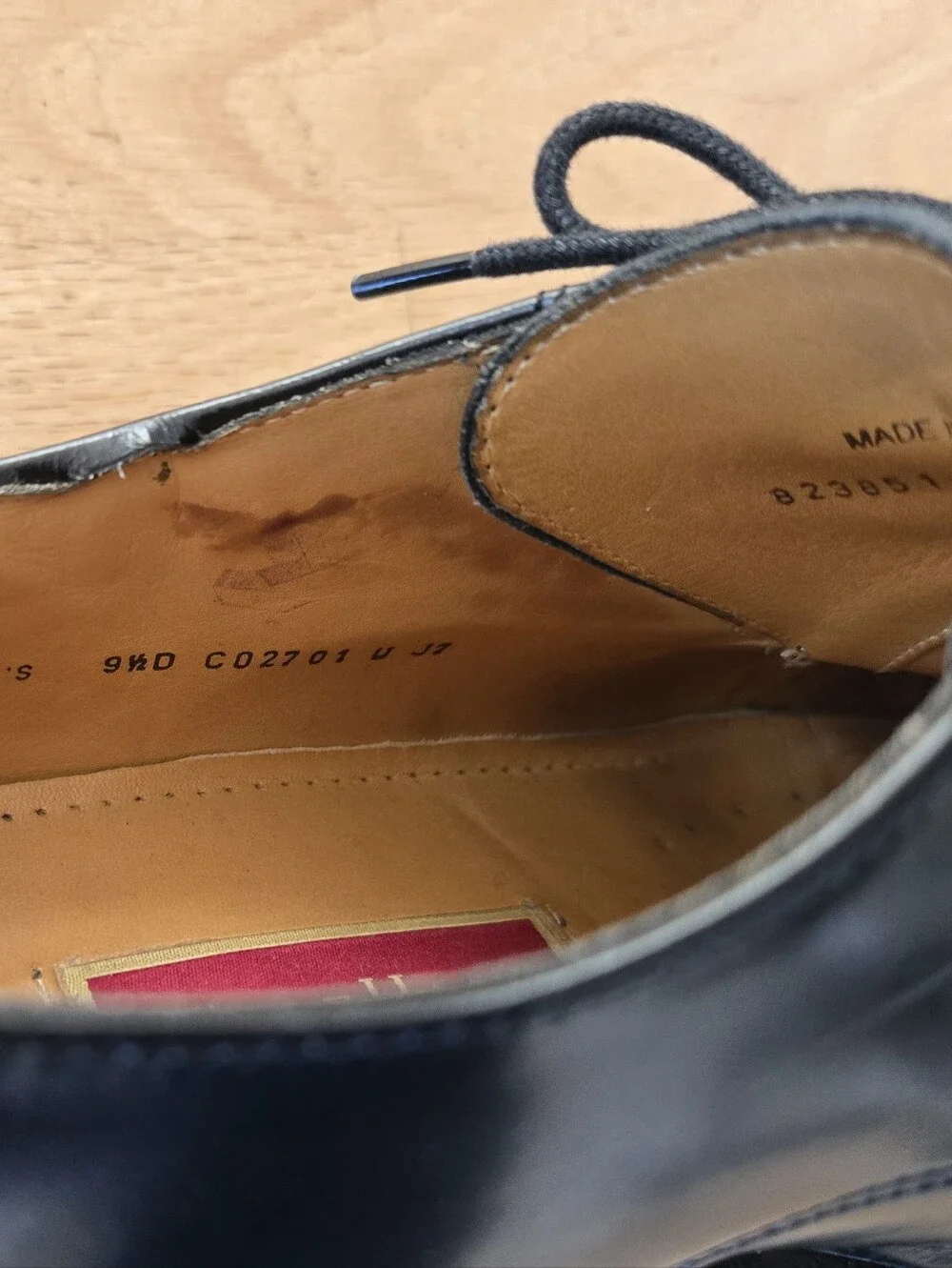 Cole Haan: 9.5 size men black cap-toe classic oxford shoes